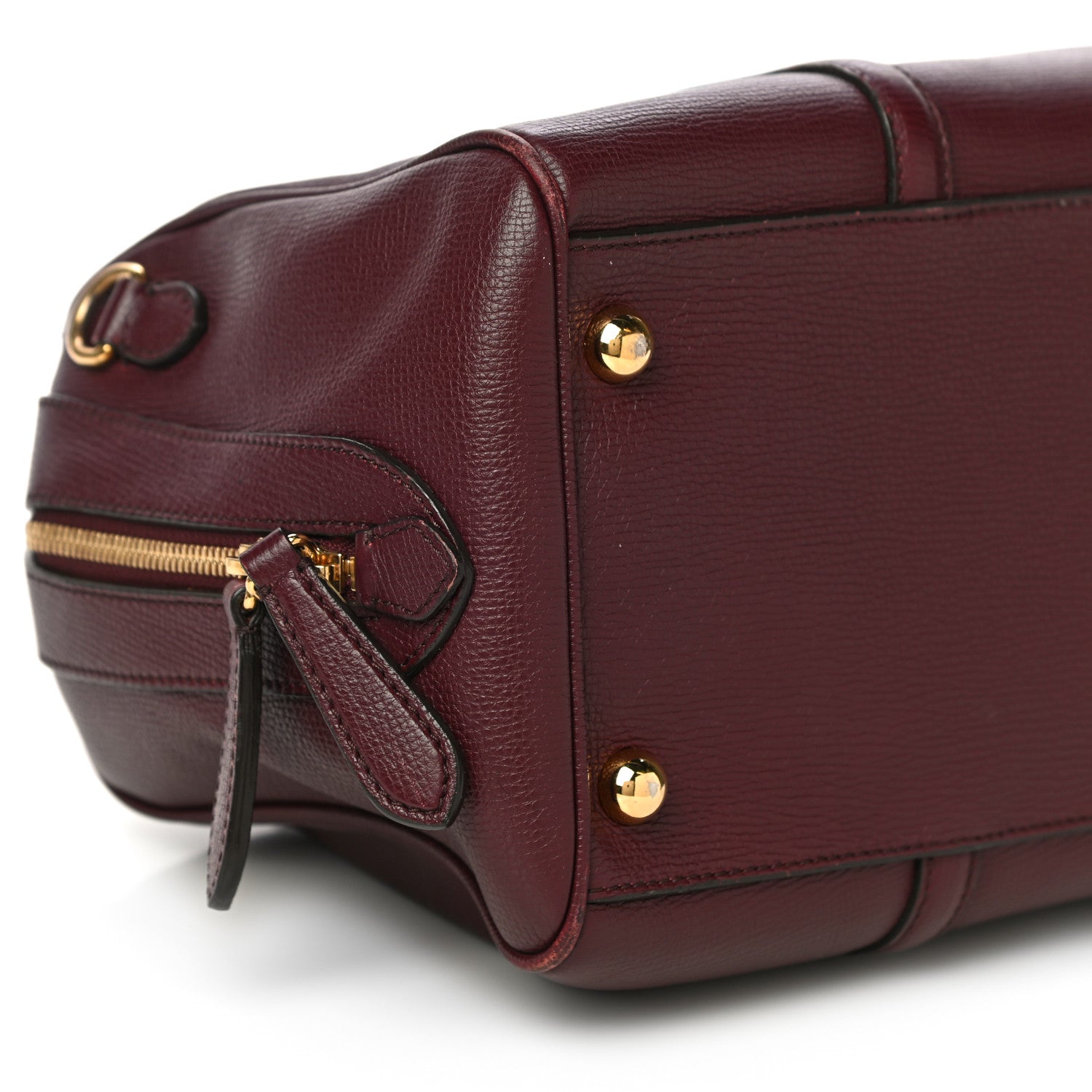 Burberry Derby Calfskin Medium Alchester Bowling Bag Mahogany Red 8 of 18