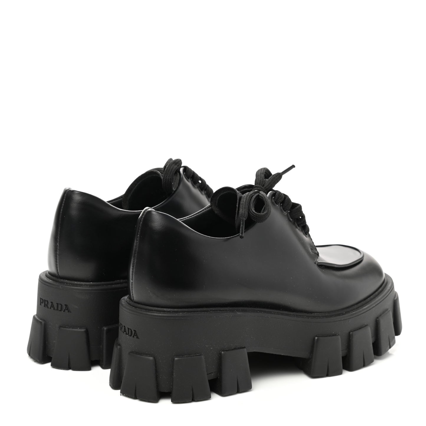 Spazzolato Rois Monolith 55mm Derby Loafers 35 Black