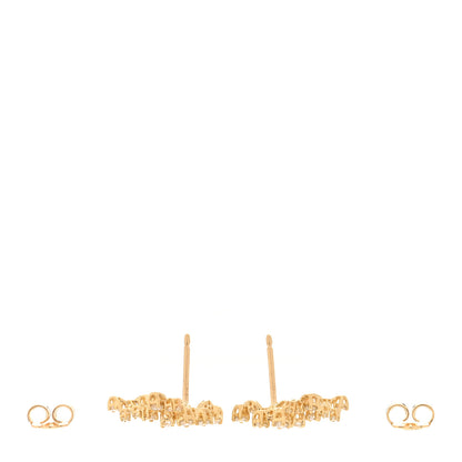 Damiani 18K Yellow Gold Diamond Mimosa Earrings 3 of 6