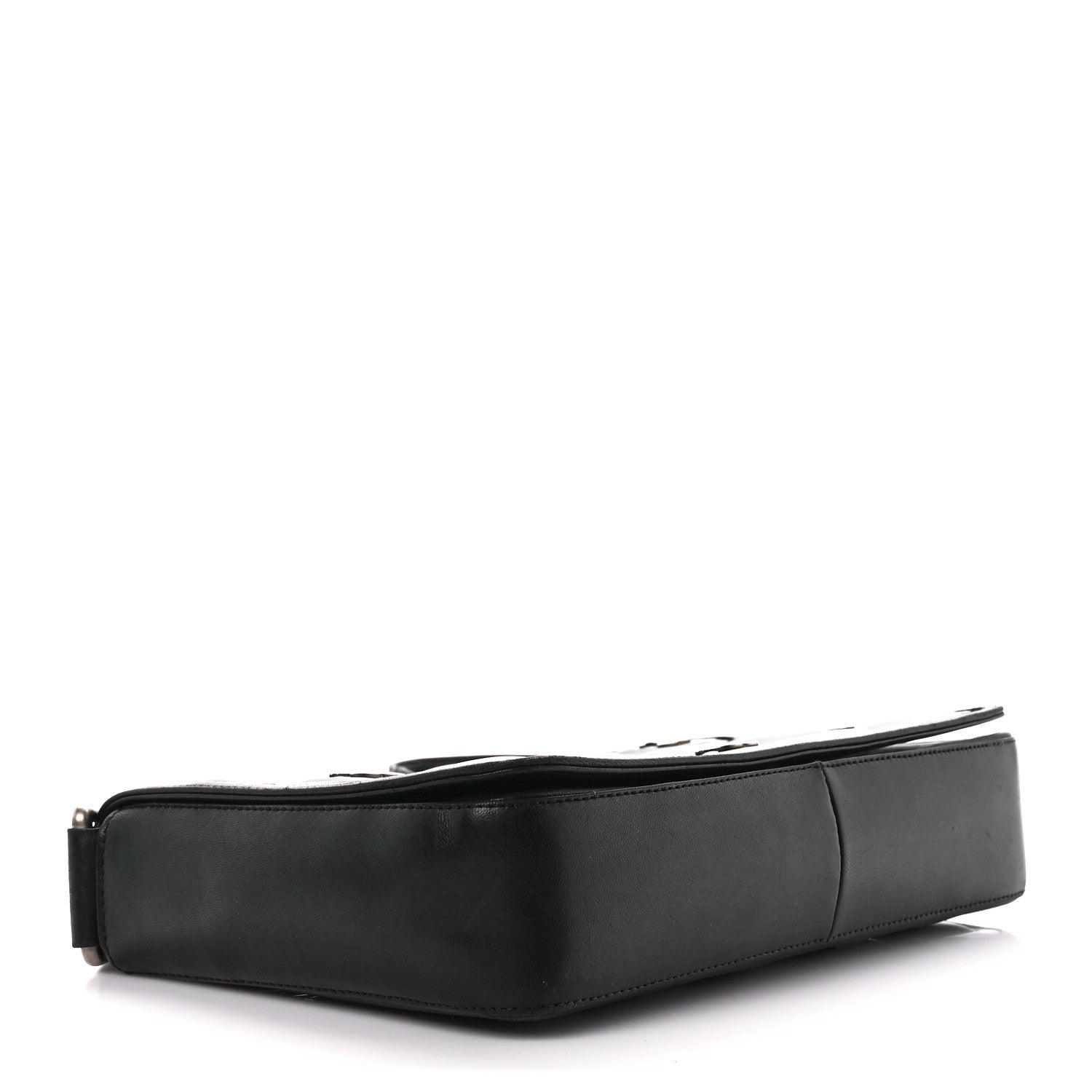 Chanel Lambskin Patent Cube CC Flap Black 4 of 11