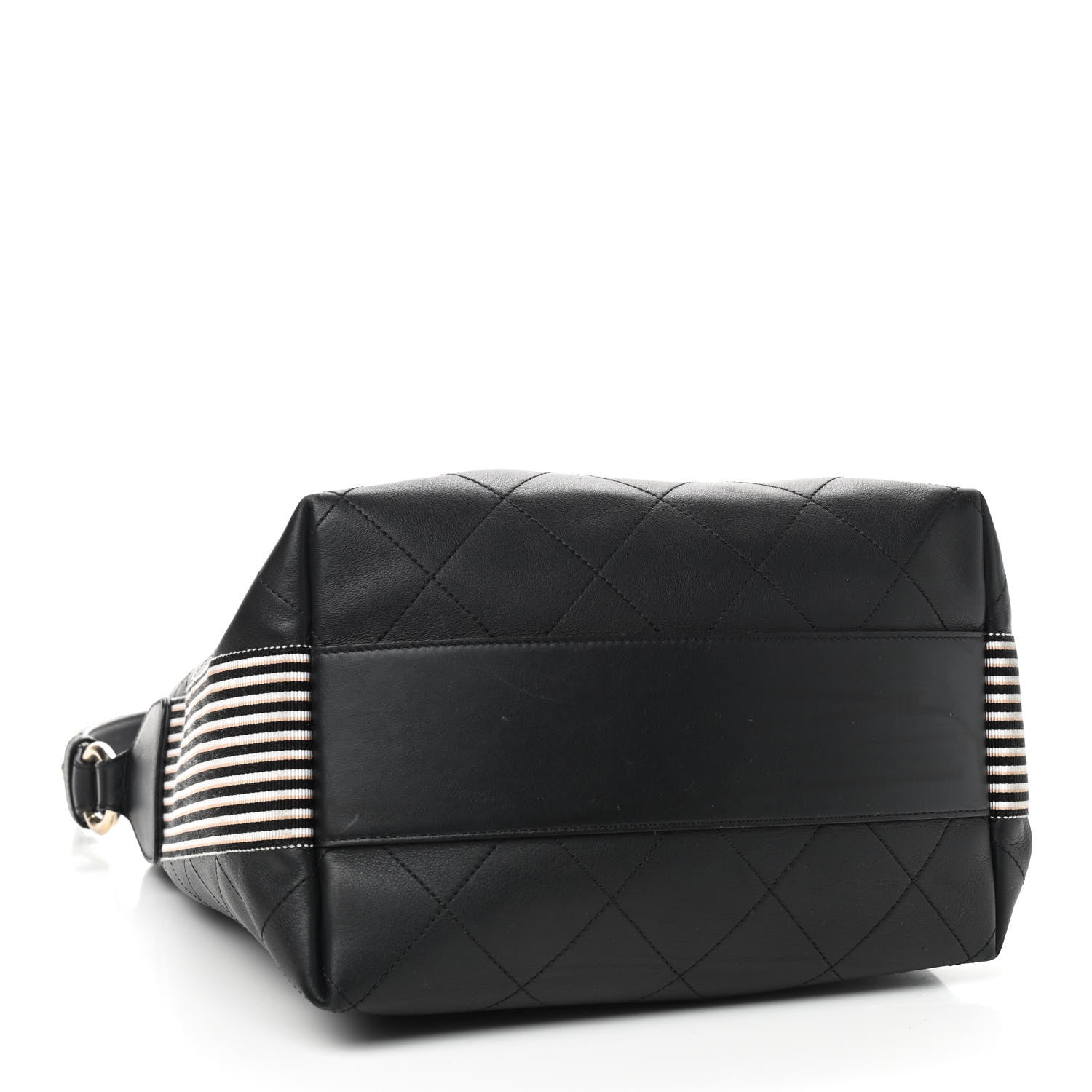 Chanel Calfskin Stitched Over & Over Hobo Black 4 of 9