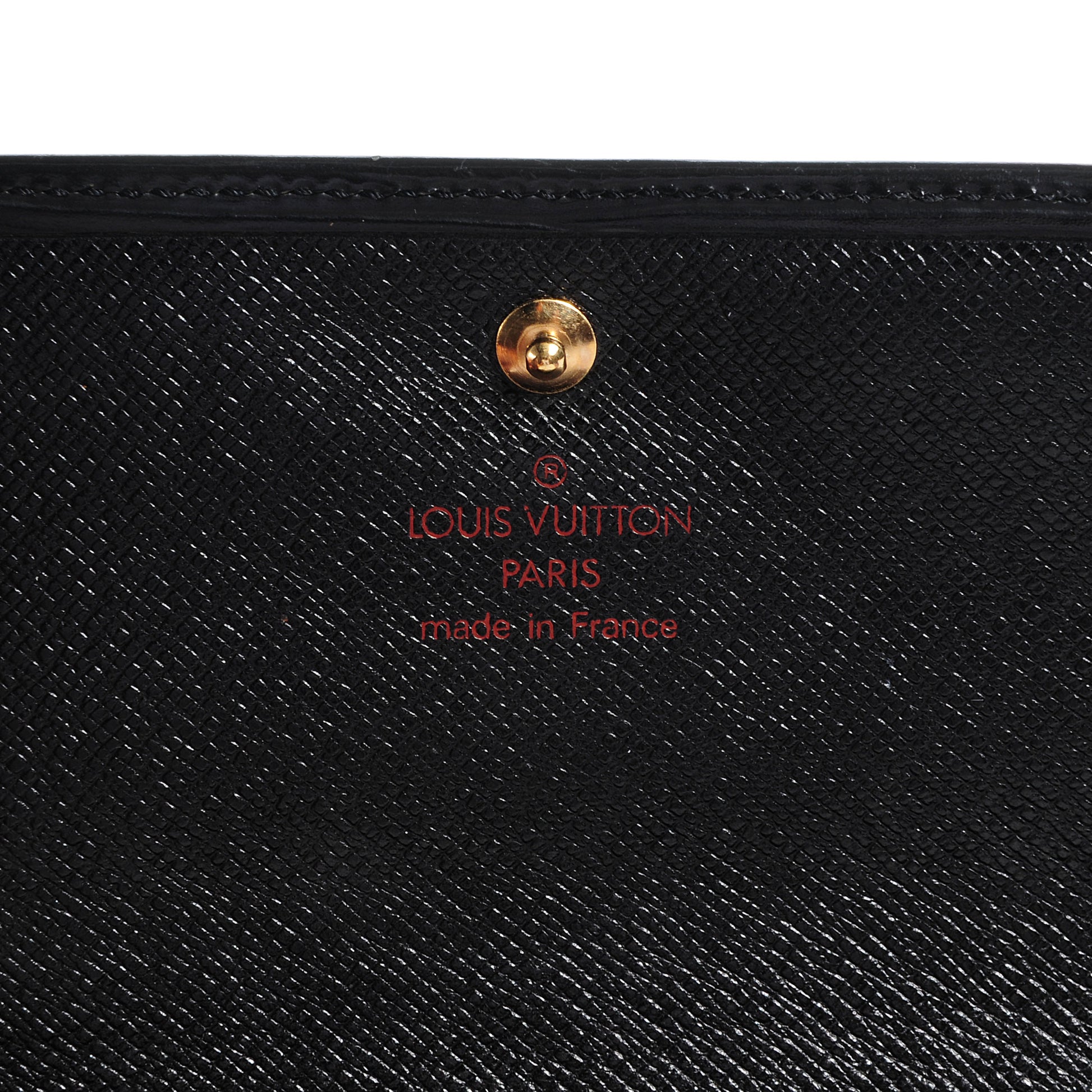 Louis Vuitton Epi Porte Tresor Etui Papiers Wallet Black 6 of 7