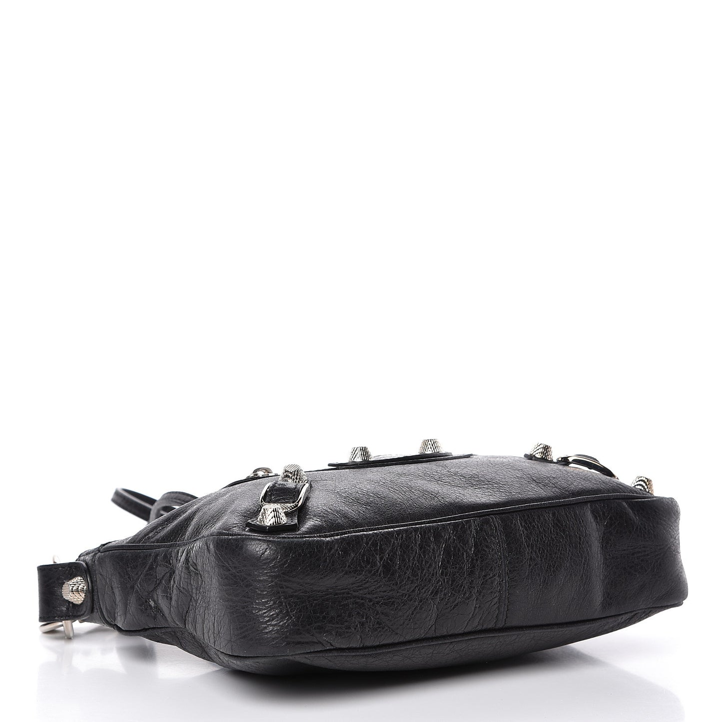Agneau Giant 12 Silver Hardware Hip Black