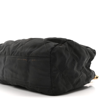Prada Nylon Tessuto Quilted Shoulder Bag Black 9 of 9