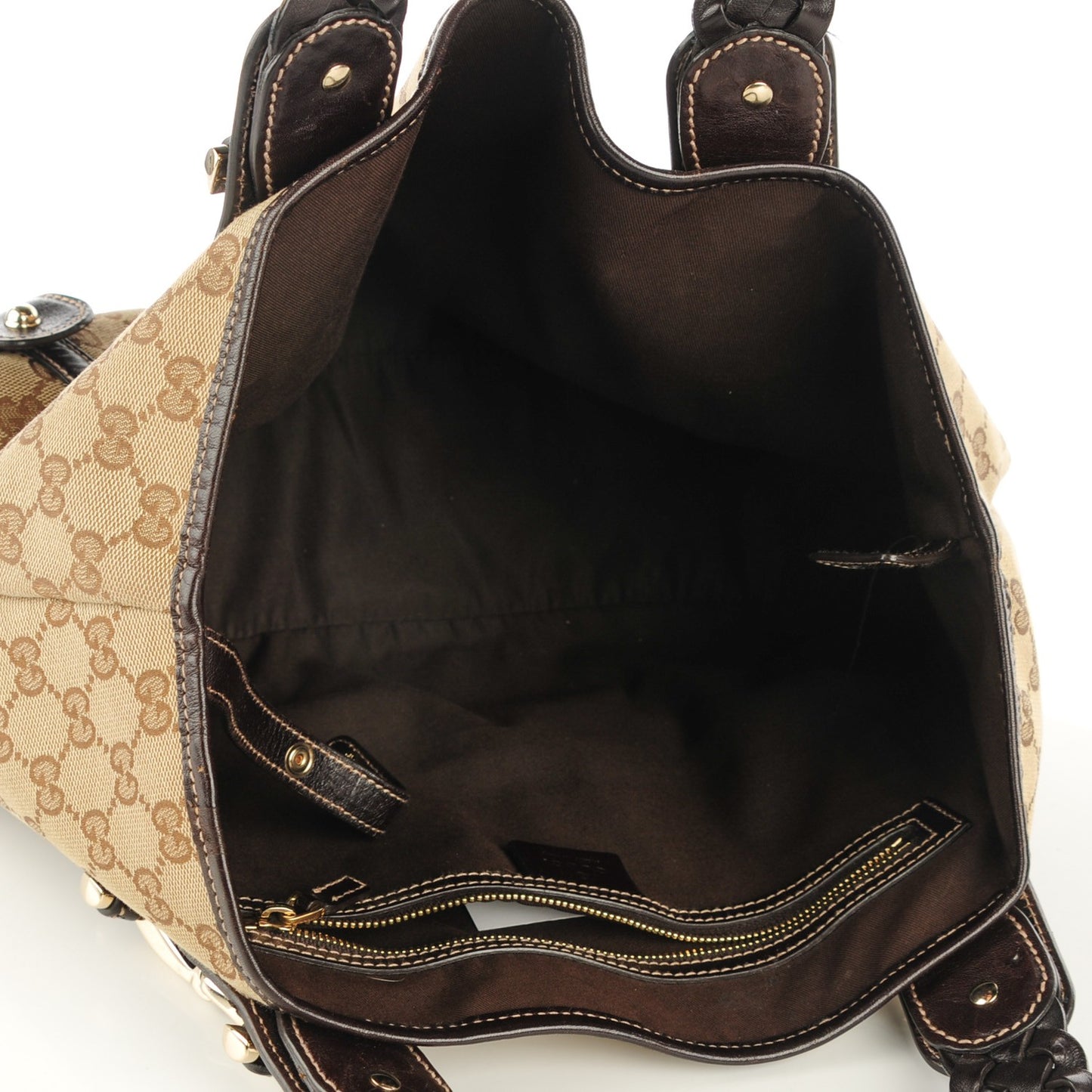 Monogram Small Pelham Shoulder Bag Dark Brown