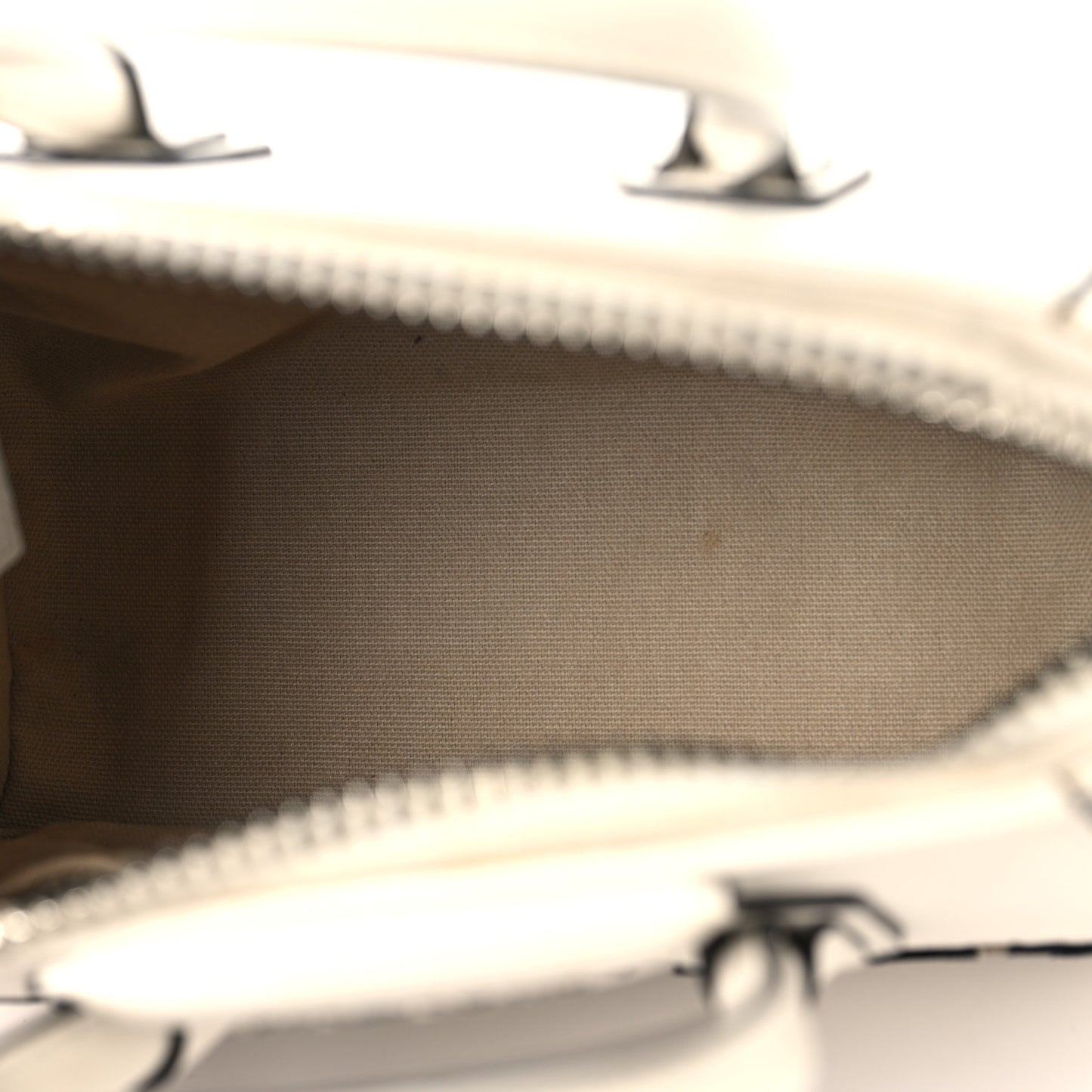 Calfskin Signature Logo Mini Antigona White