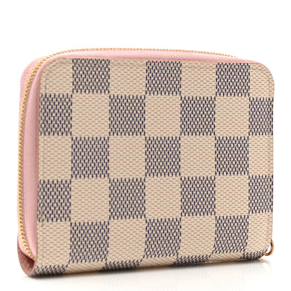 Louis Vuitton Damier Azur Zippy Coin Purse Rose Ballerine 3 of 6