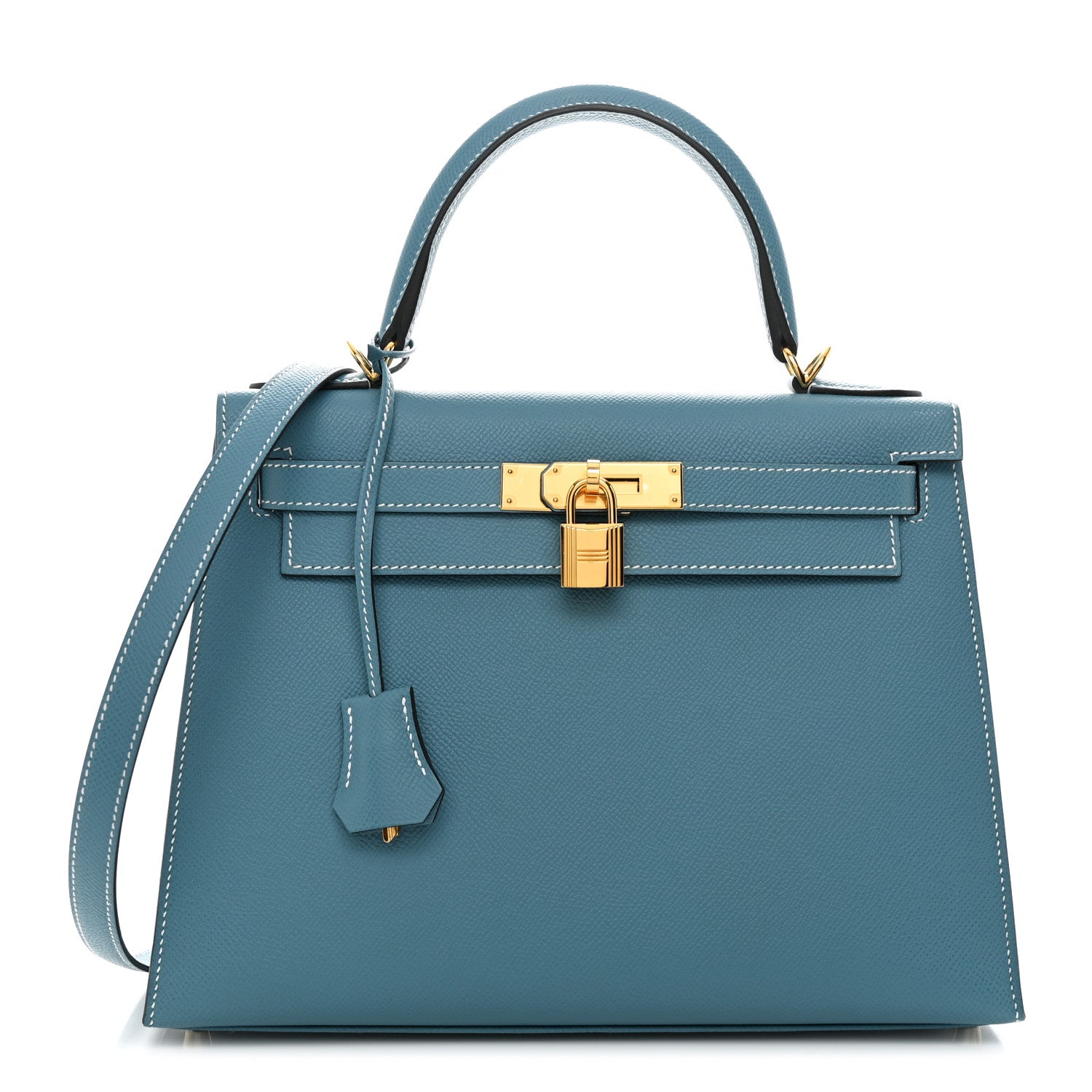 Hermes Epsom Kelly Sellier 28 New Blue Jean 1 of 15