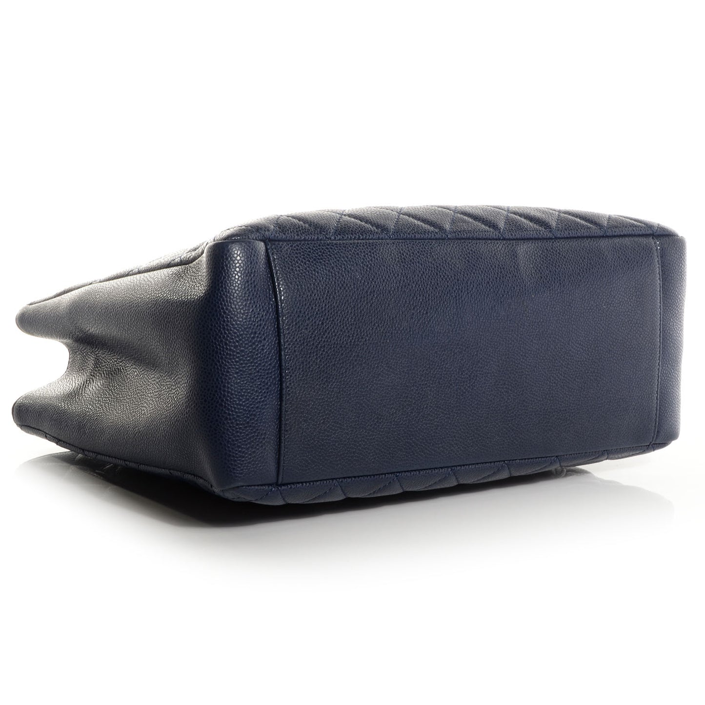Caviar Large Grand Shopping Tote GST Navy Blue