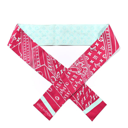 Louis Vuitton Silk Monogram Trunkit Bandeau Framboise 1 of 4