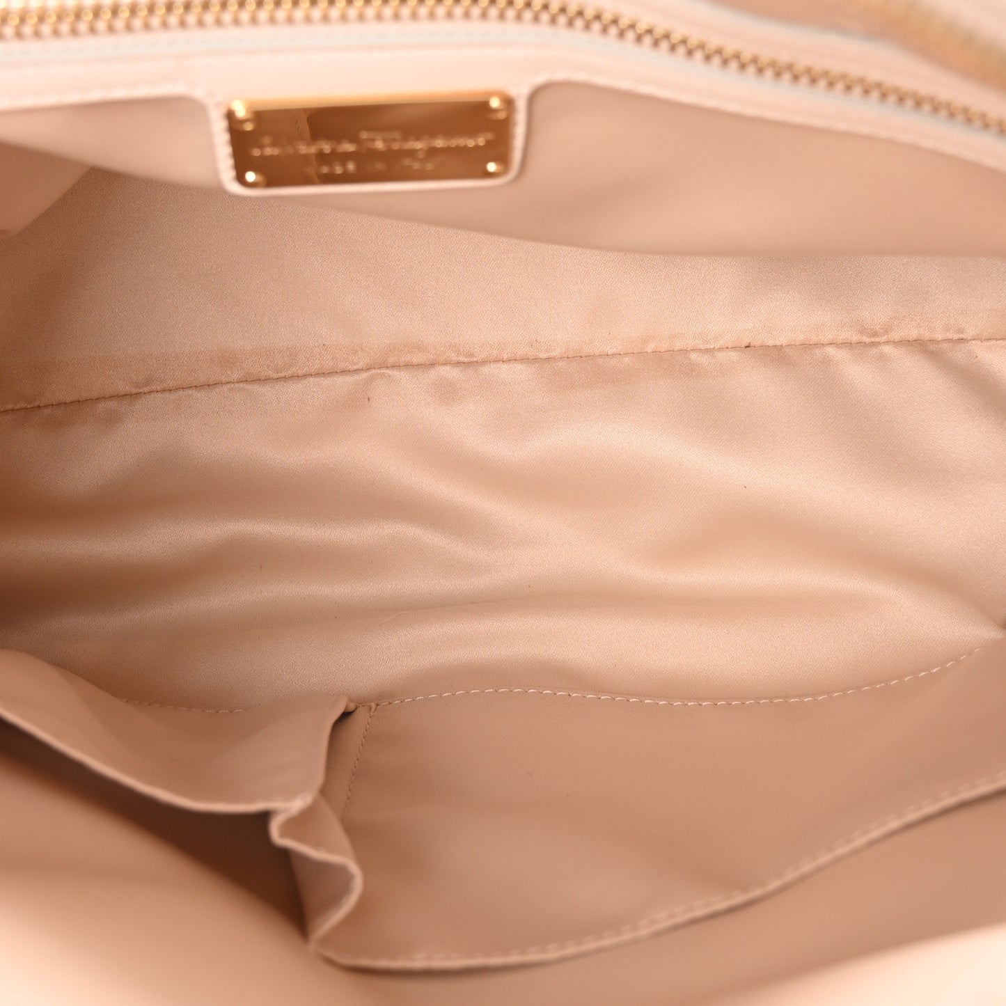 Lambskin Calfskin Woven Fiamma Bag Seta Oro