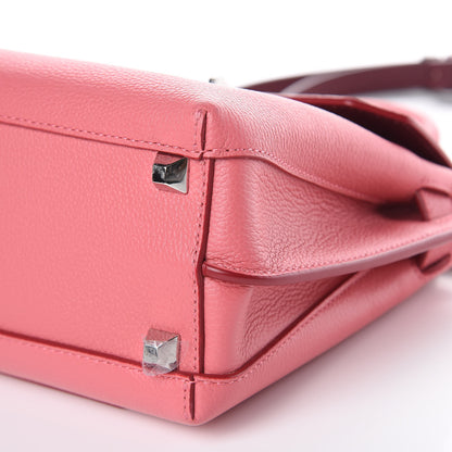 MCM Grained Calfskin Small Milla Crossbody Marigold Orange Burgundy 7 of 8