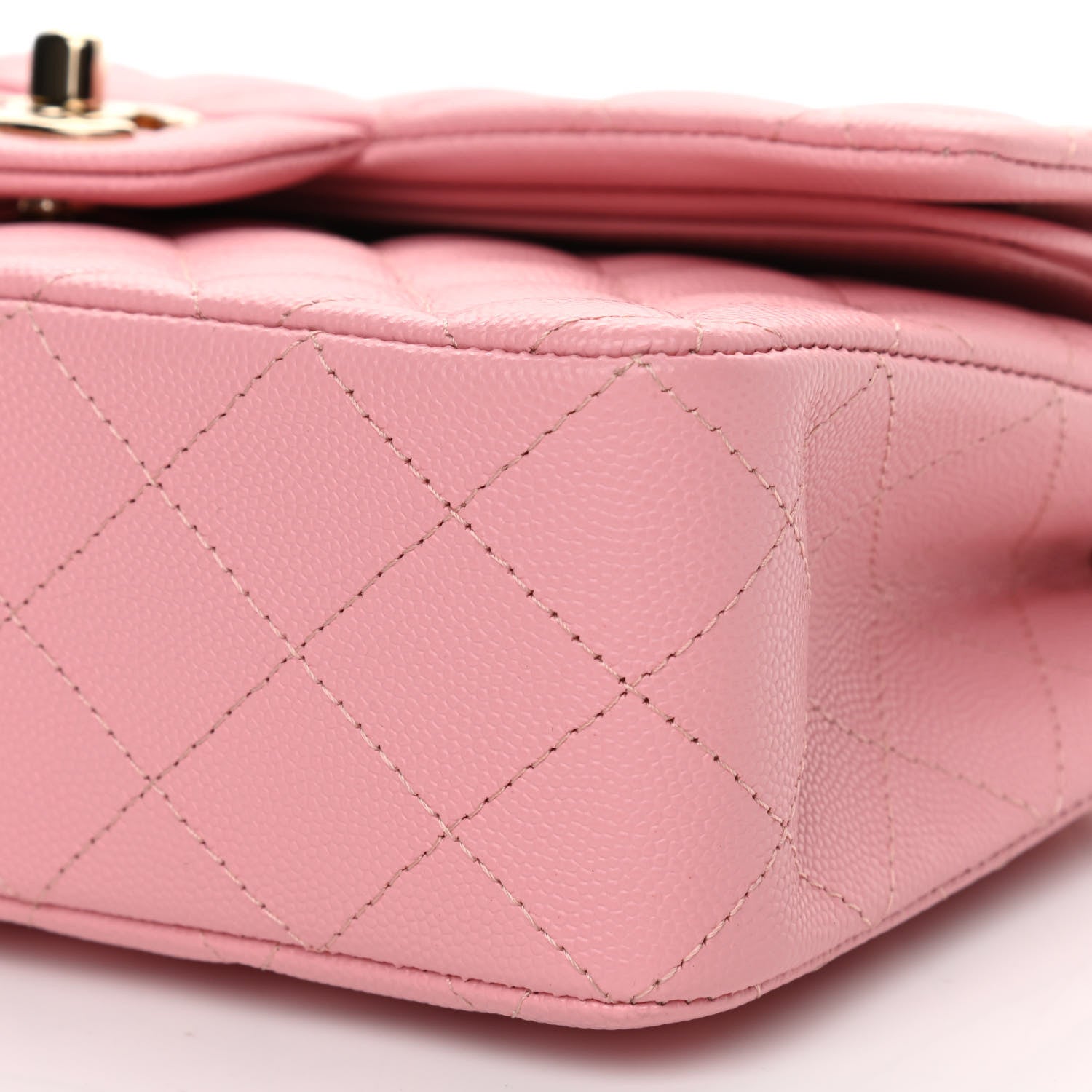 Chanel Caviar Quilted Small Double Flap Pink 10 of 11