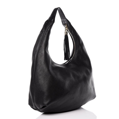 Gucci Pebbled Calfskin Large Soho Hobo Black 3 of 15