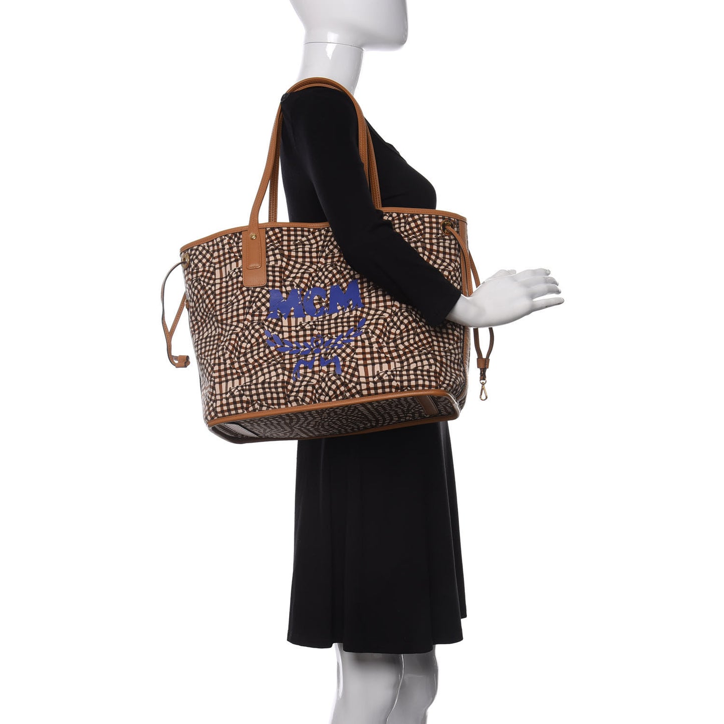 Visetos Medium Liz Reversible Shopper Tote Cognac