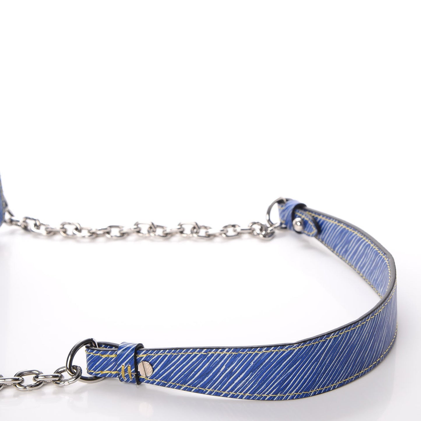 Epi Azteque Twist Shoulder Bag MM Denim Light