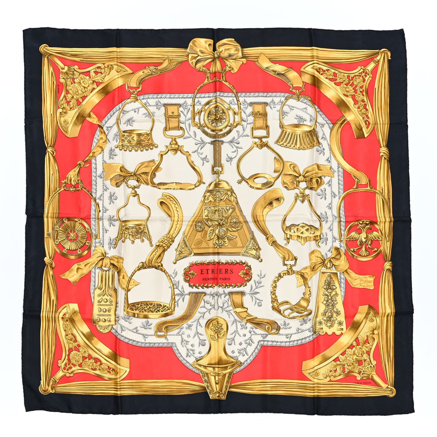 Silk Etriers Scarf 90