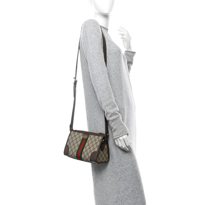 Gucci GG Supreme Monogram Web Small Ophidia Messenger Bag Beige Ebony New Acero 2 of 10