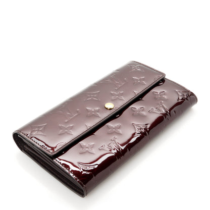 Louis Vuitton Vernis Sarah Wallet Rouge Fauviste 4 of 10