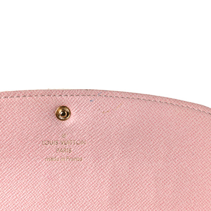 Louis Vuitton Damier Azur Emilie Wallet Rose Ballerine 19 of 20