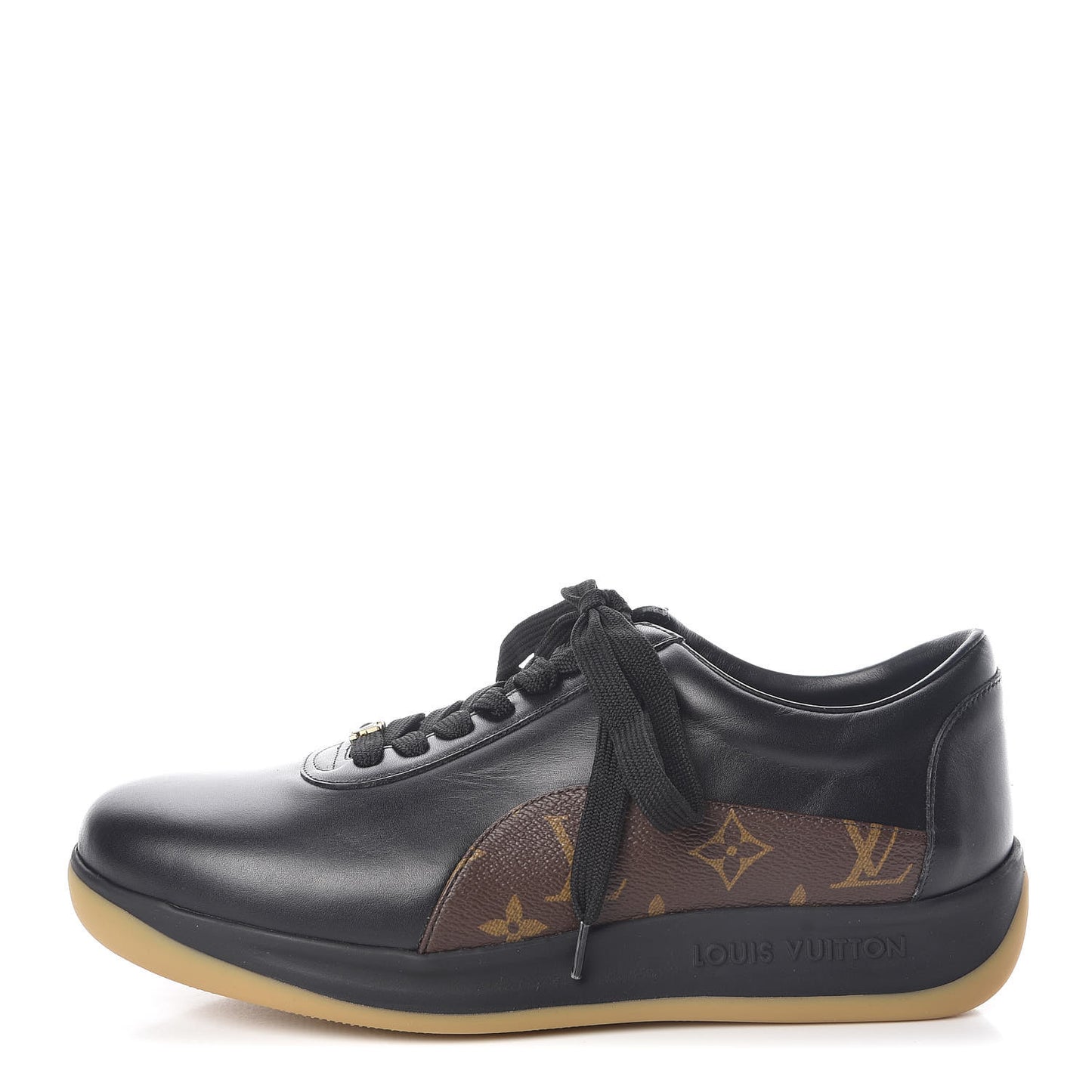 X SUPREME Calfskin Monogram Sneakers 7.5 Black
