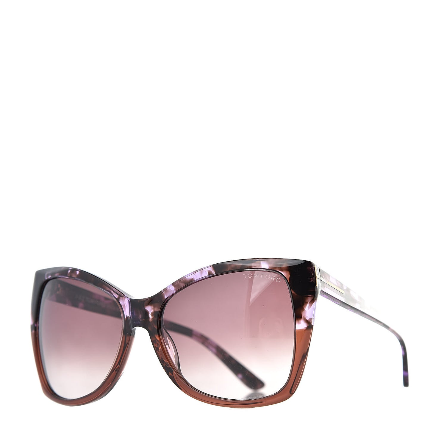 Carli Oversize Square Cateye Sunglasses TF295 Purple