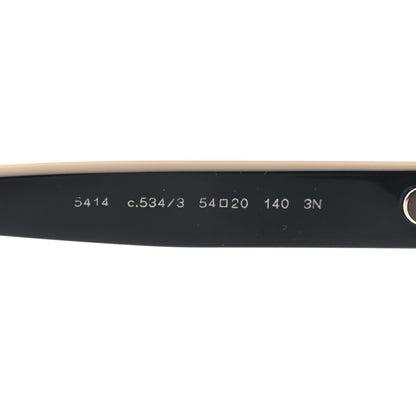 Chanel Acetate CC Butterfly Sunglasses 5414 Black Beige 6 of 8