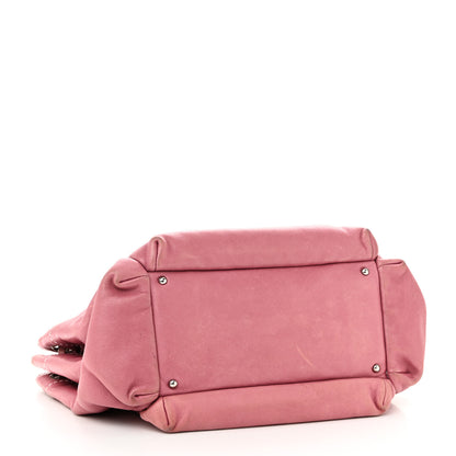 Chanel Lambskin Lax Accordion Hobo Pink 4 of 10