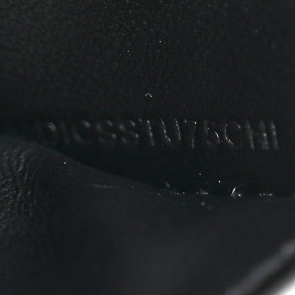 Burberry Grained Calfskin Double Flap Lark Wallet Black 8 of 8