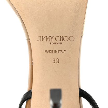 Jimmy Choo Nappa PVC Farley 95 Pumps 39 Camel 8 of 9