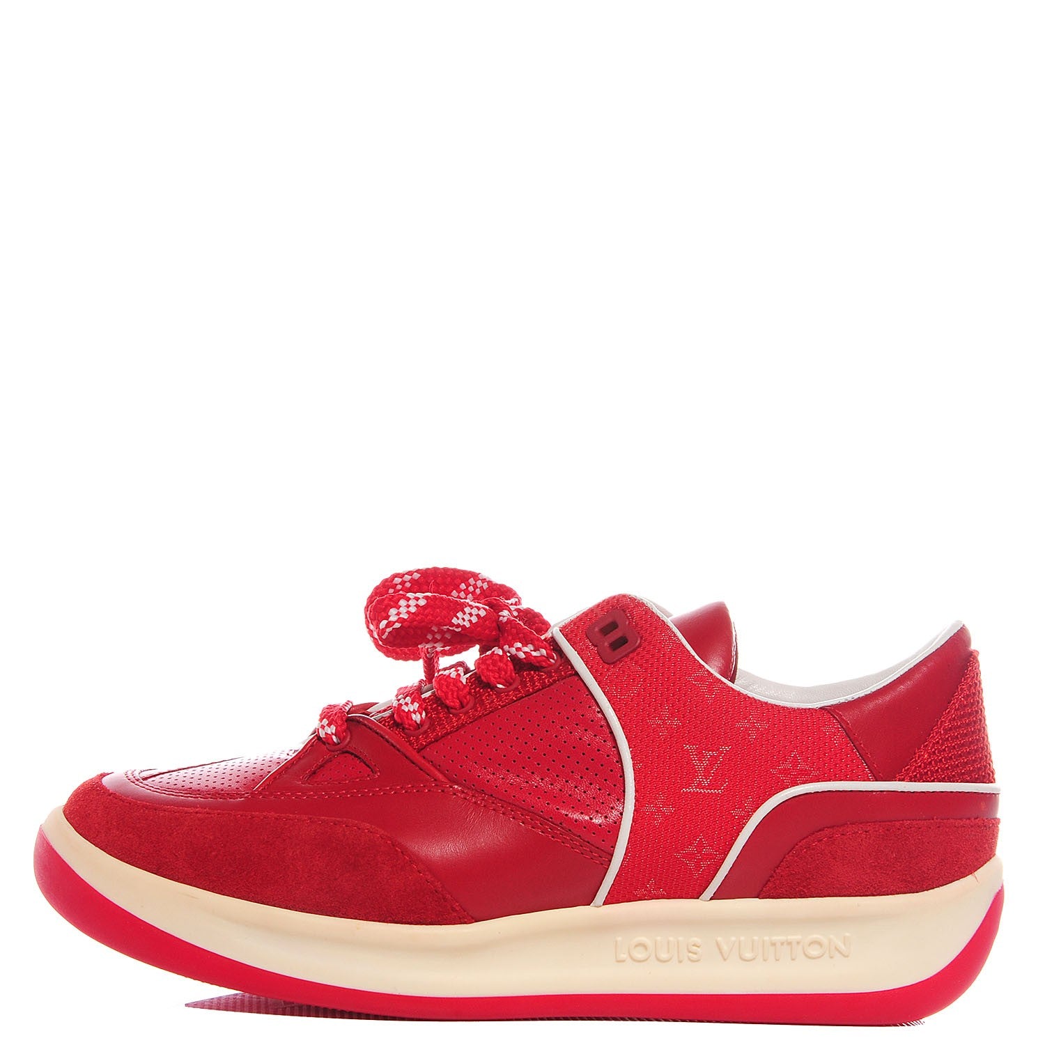 Louis Vuitton Monogram Mix Sneaker 37 Rouge 1 of 8