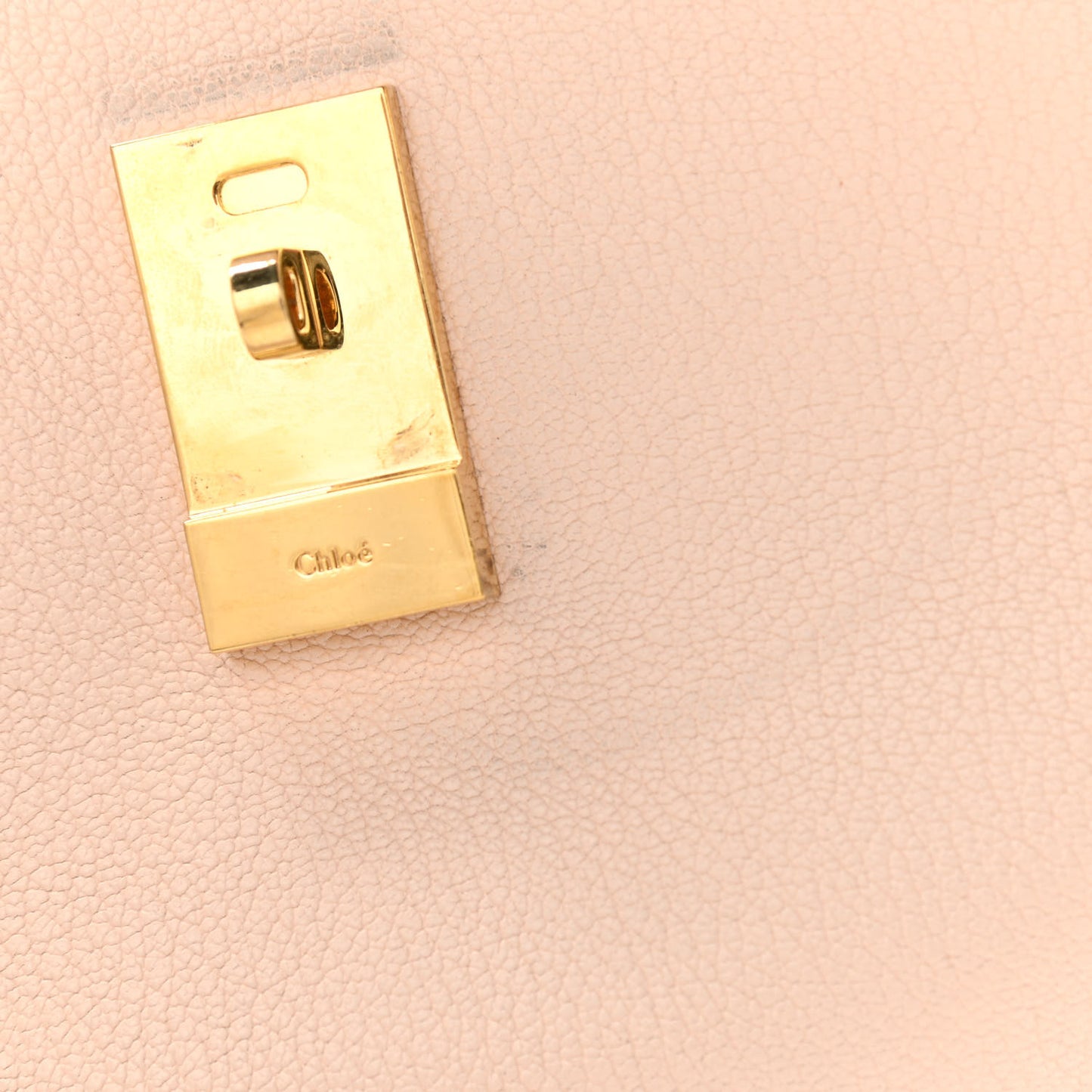 Grained Calfskin Lambskin Drew Shoulder Bag Biscotti Beige
