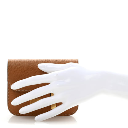 Hermes Epsom Constance Slim Wallet Toffee 2 of 10