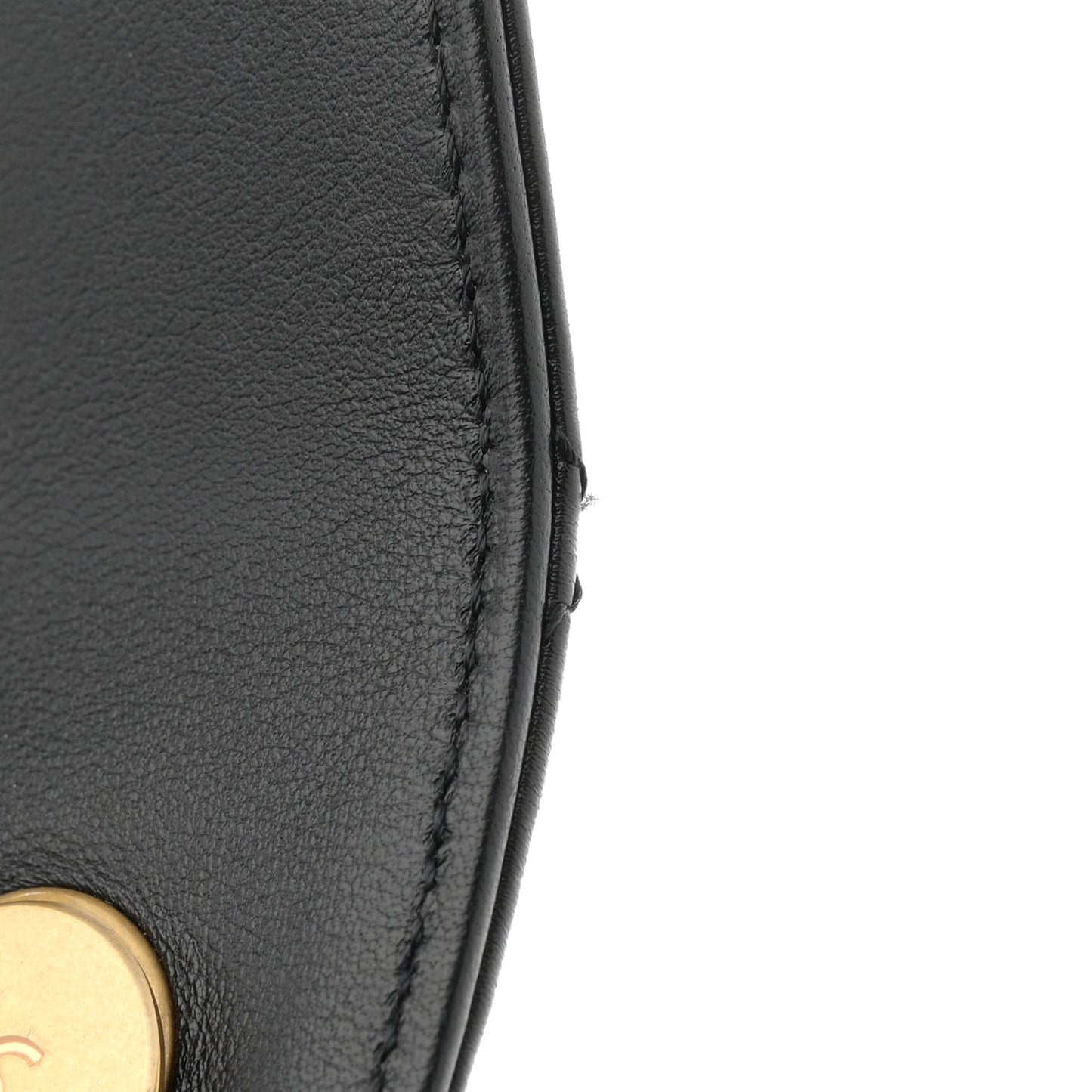 Calfskin Quilted Pearl Jewel Chain Flap Black