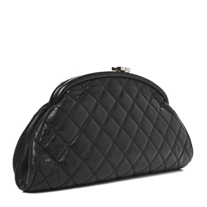 Chanel Lambskin Quilted Timeless Clutch Black 3 of 10