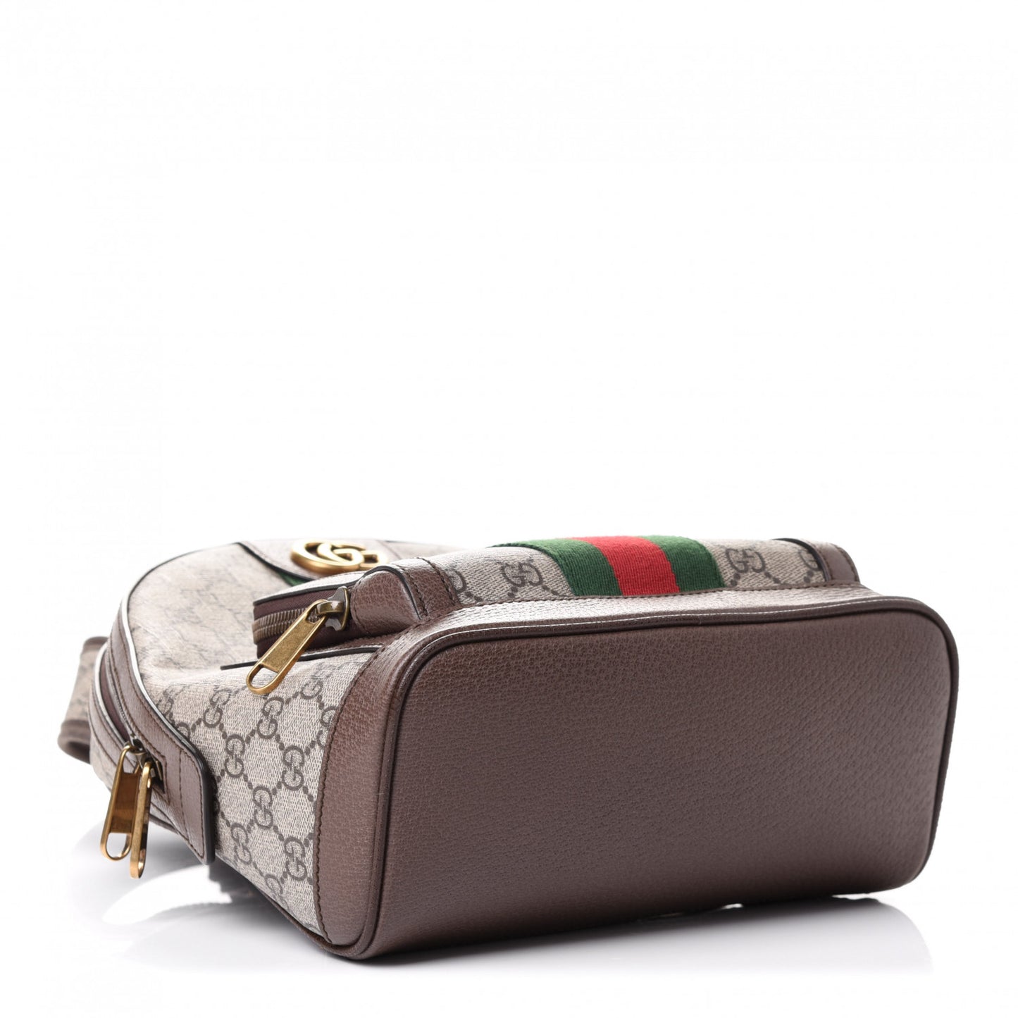 GG Supreme Monogram Calfskin Web Small Ophidia Day Backpack Beige Ebony New Acero