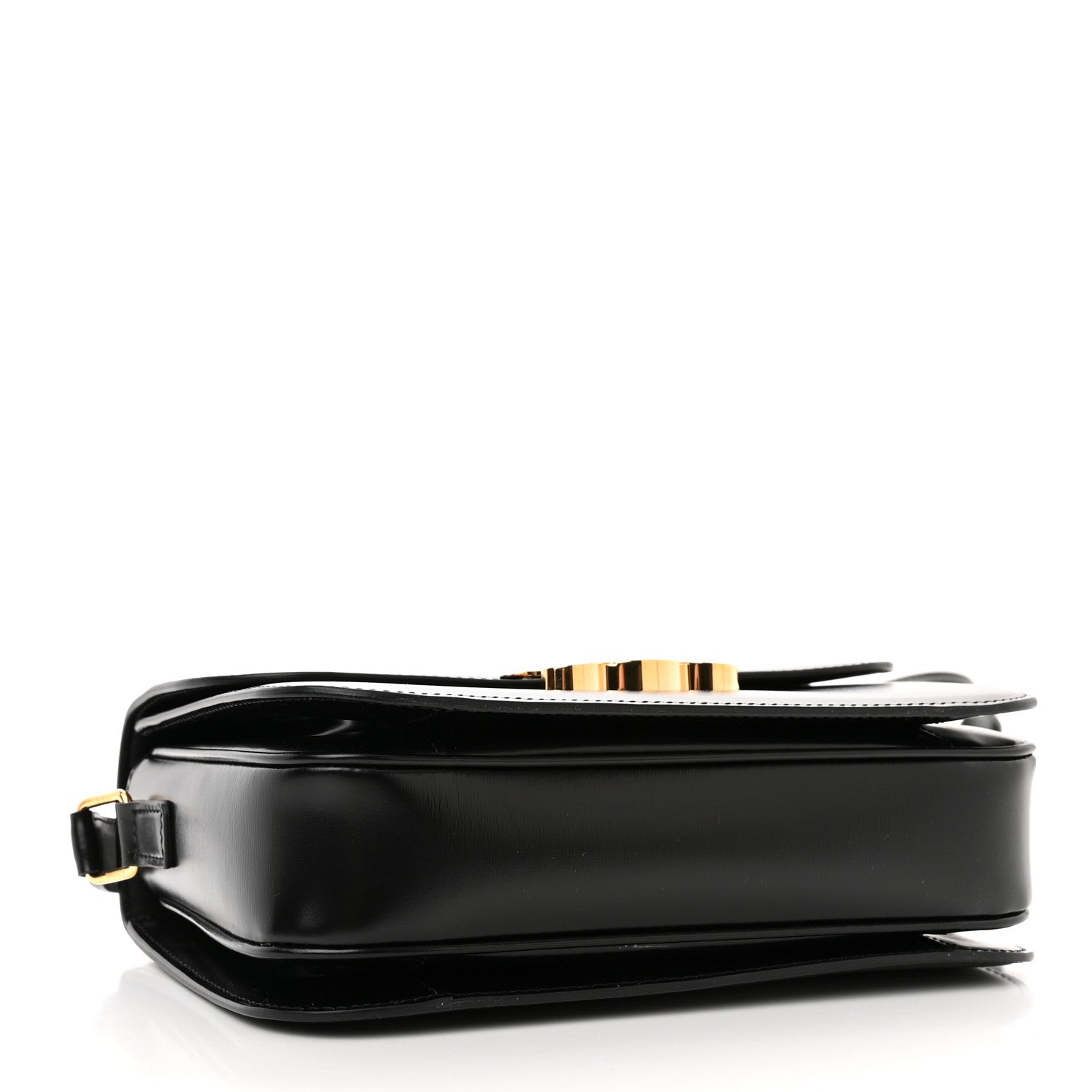 Celine Shiny Calfskin Medium Triomphe Black 4 of 14
