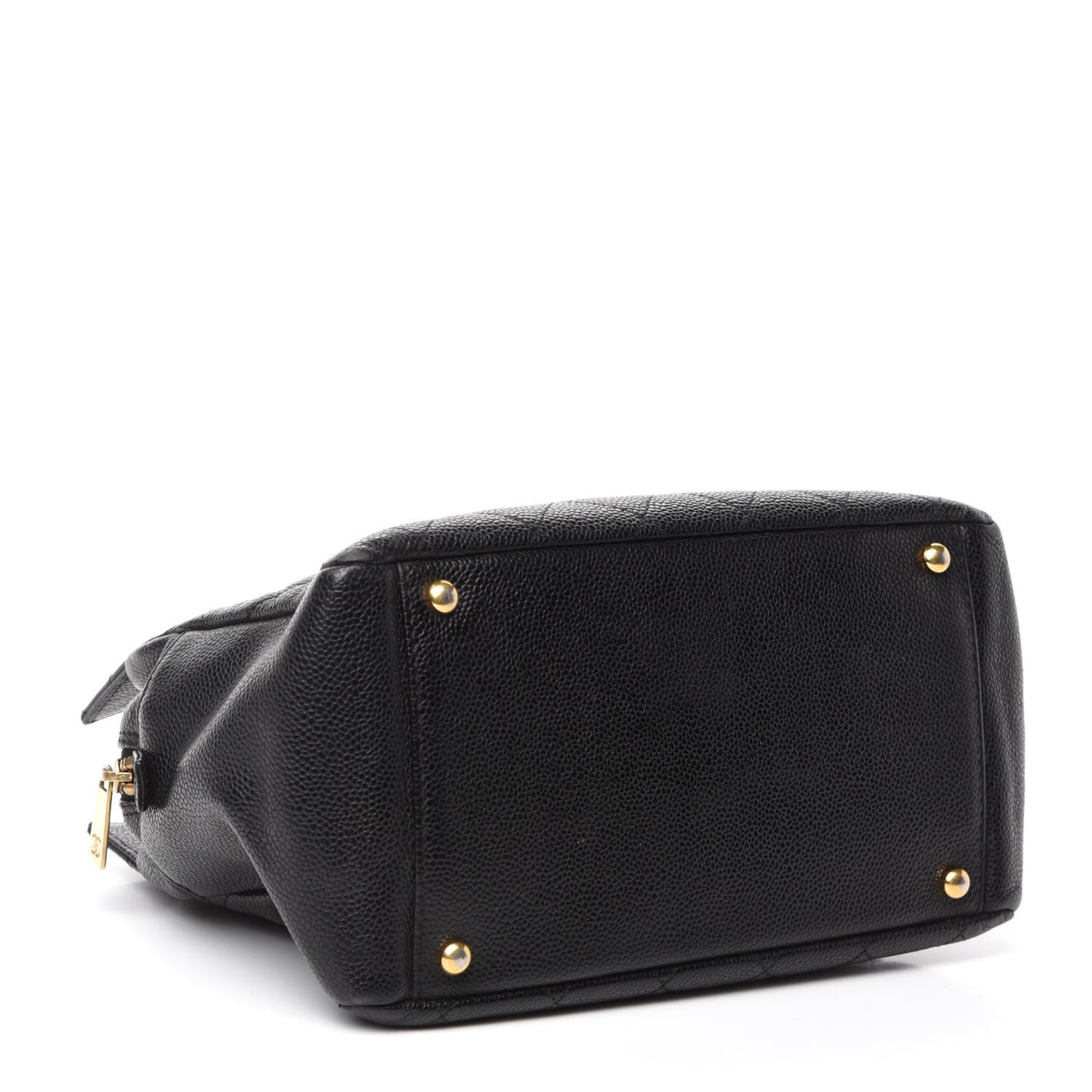 Caviar Quilted Petit Timeless Tote PTT Black