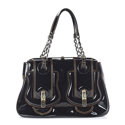 Fendi Patent B Bag Black 1 of 9