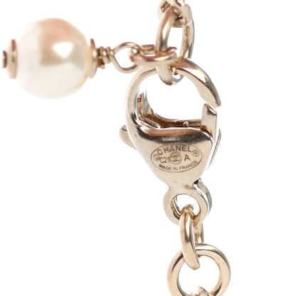 Chanel Crystal CC Pendant Necklace Gold 4 of 4