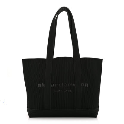 Alexander Wang Ribbed Knit Ryan Tote Black 1 of 11
