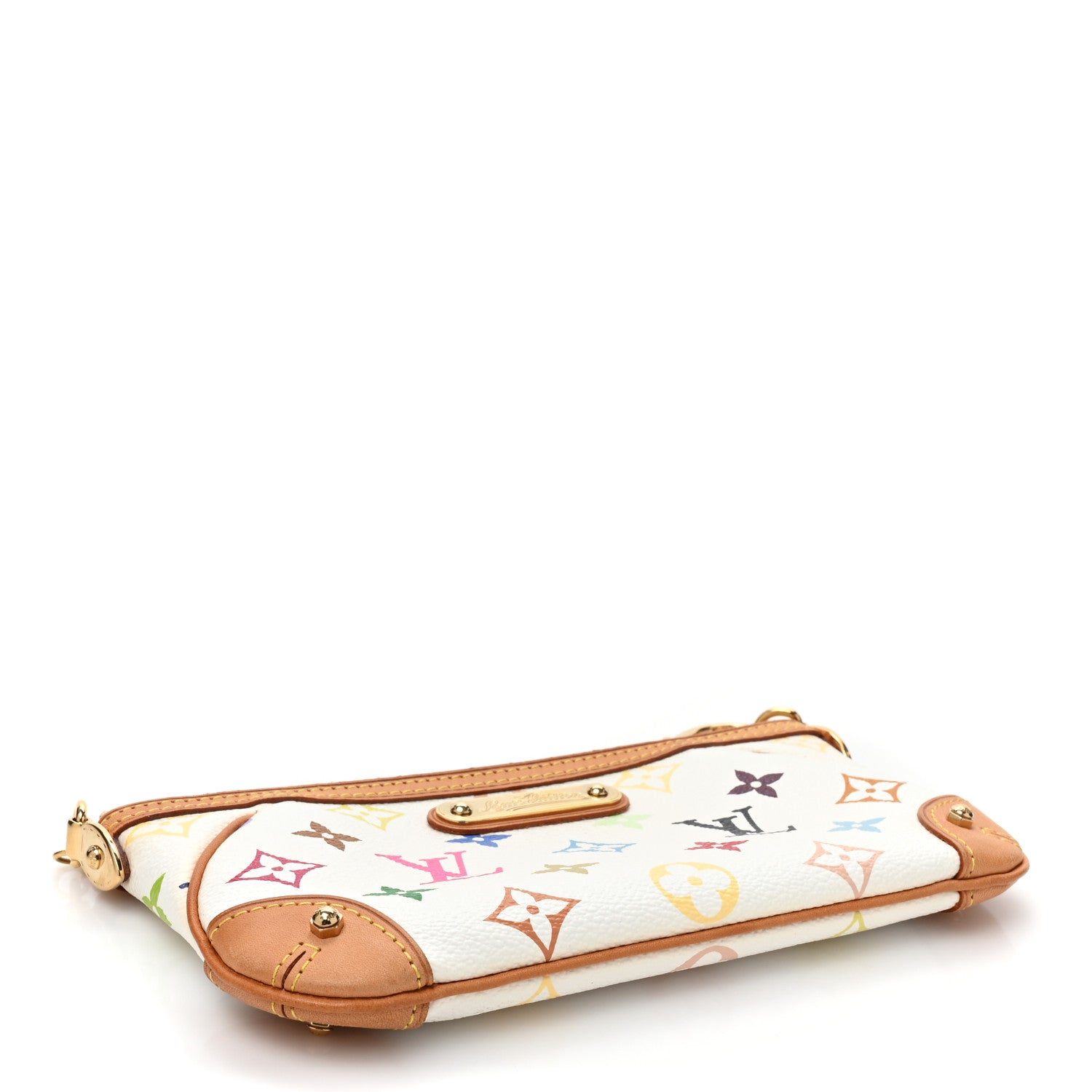 Louis Vuitton Monogram Multicolor Pochette Milla MM White 4 of 8