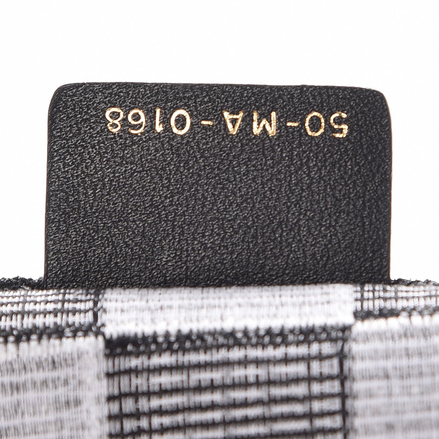 Canvas Embroidered Checkered Book Tote Black White