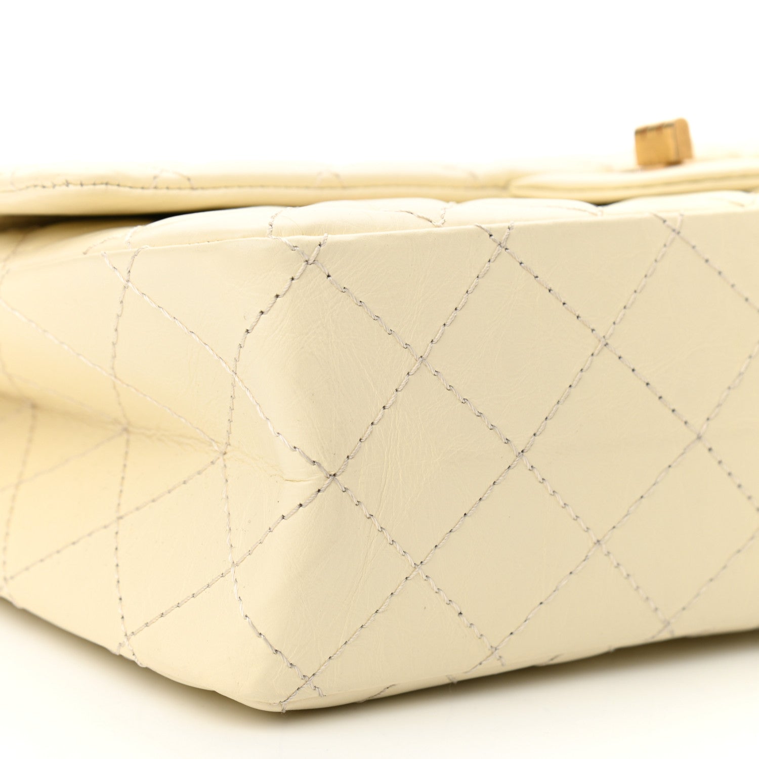 Chanel Aged Calfskin Quilted 2.55 Reissue 226 Flap Ivory 7 of 10
