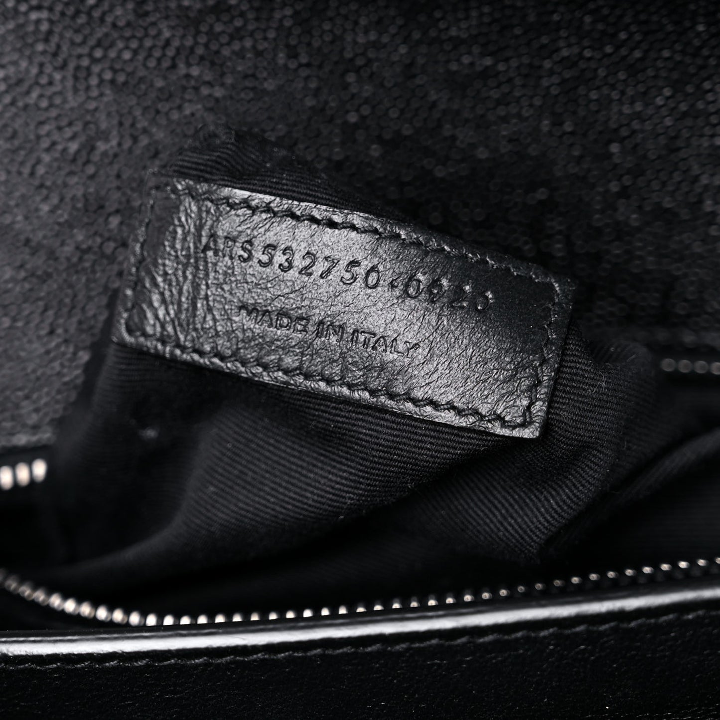 Grain De Poudre Monogram Cassandra Clasp Bag Black