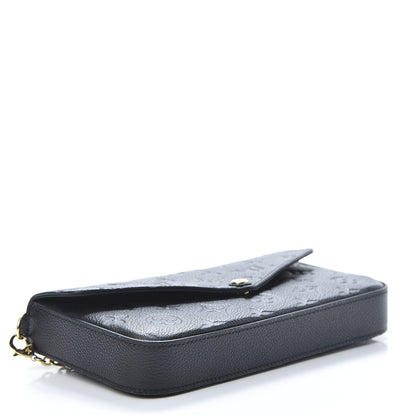 Louis Vuitton Empreinte Pochette Felicie Chain Wallet Black 4 of 15