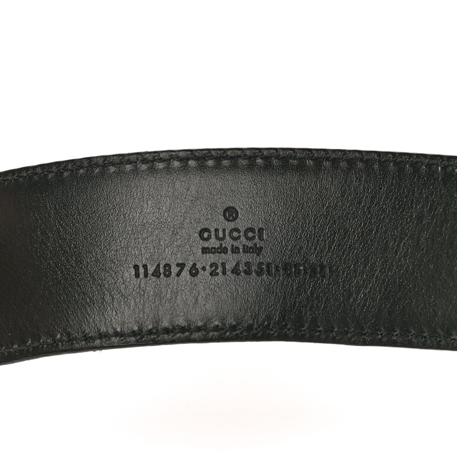 Gucci Calfskin Interlocking G 40mm Belt 85 34 Black 3 of 12