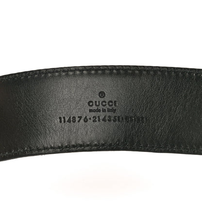 Gucci Calfskin Interlocking G 40mm Belt 85 34 Black 3 of 12