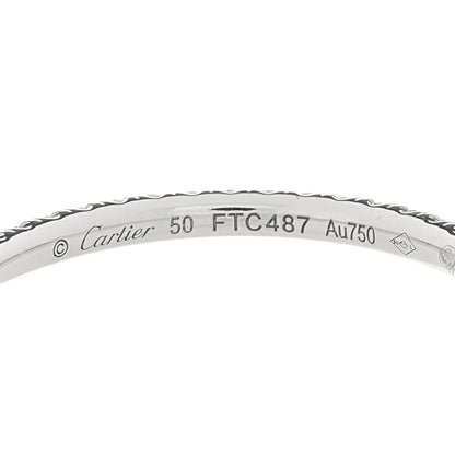 Cartier 18K White Gold Diamond 1.5mm Étincelle de Cartier Wedding Band Ring 50 5.25 4 of 4