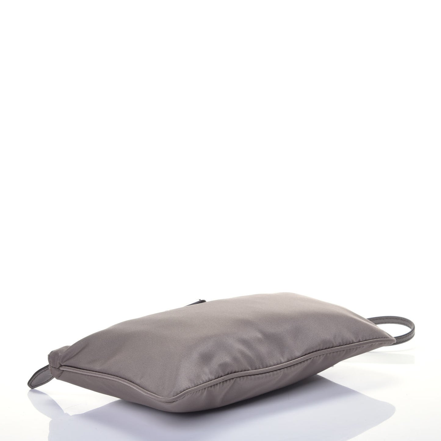Tessuto Nylon Saffiano Wristlet Argilla